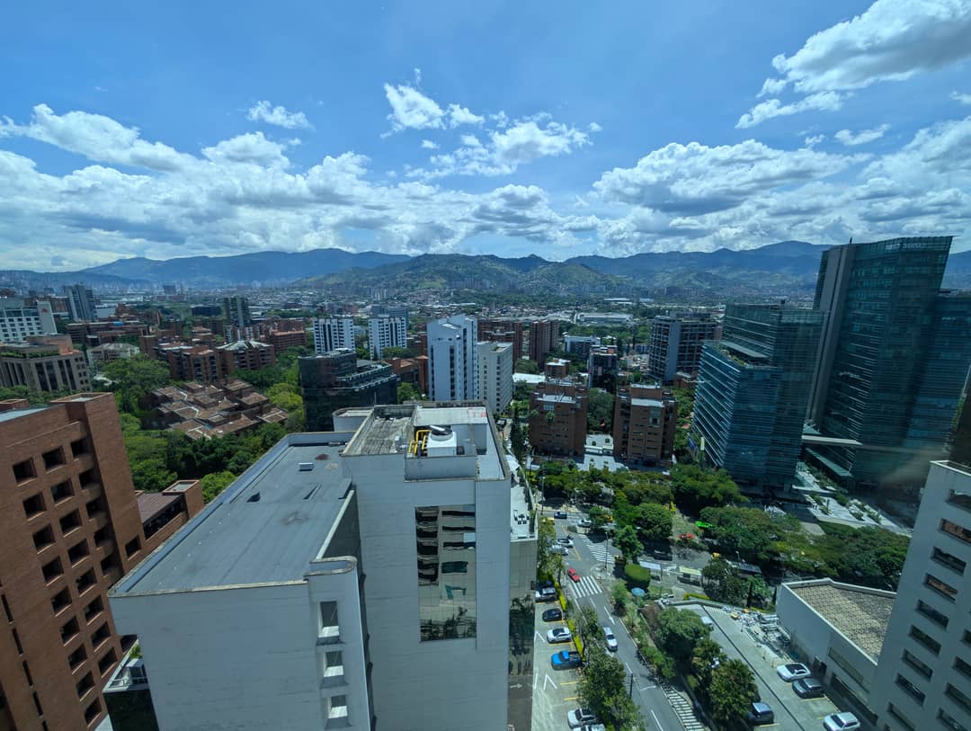 El Poblado seen from the upper floors.