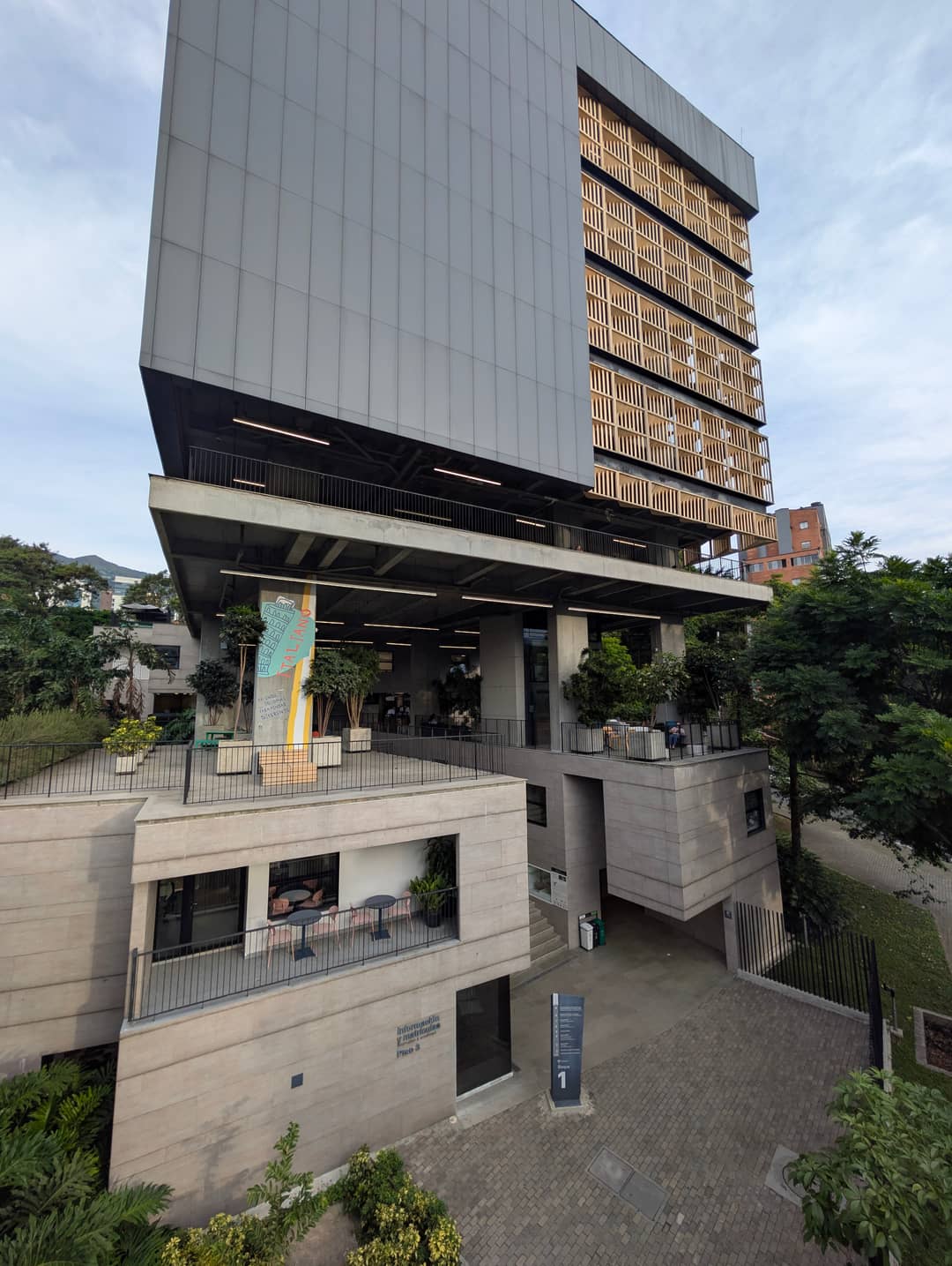 One of the newer buildings.