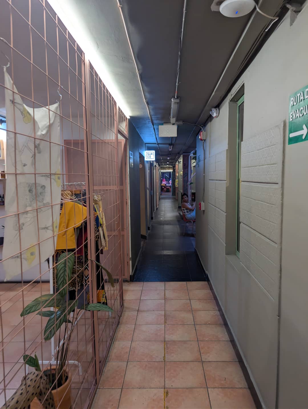 A corridor in La Pascasia. From outside the building looks like nothing.