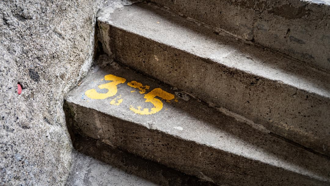 Step number 355. Halfway.