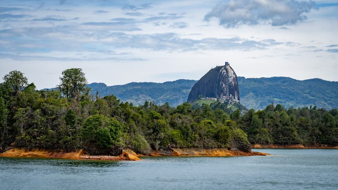 The rock from the lake. That morning we were standing on top of it.